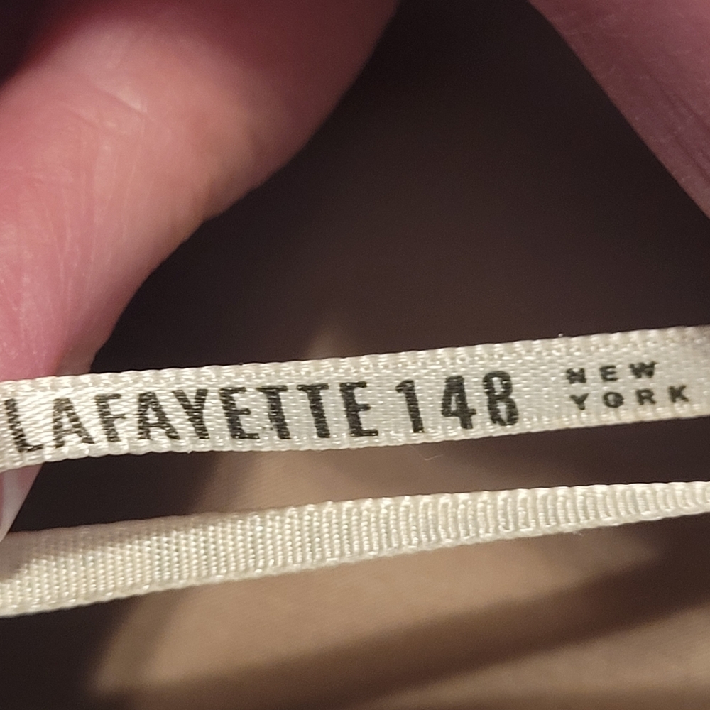 Lafayette 148 genuine suede textured flare skirt- 18.           F23 - Picture 7 of 10